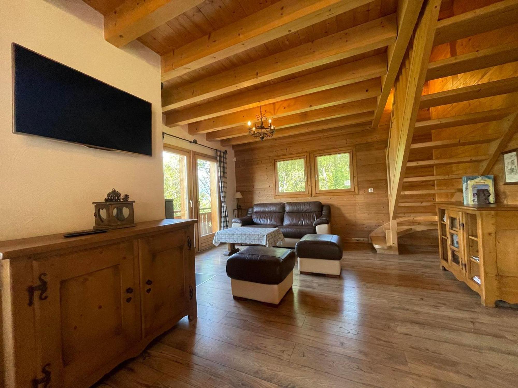 Chalet Savoyard Avec Jardin, Poele A Bois Et Wifi - Fr-1-624-11 Verchaix Buitenkant foto